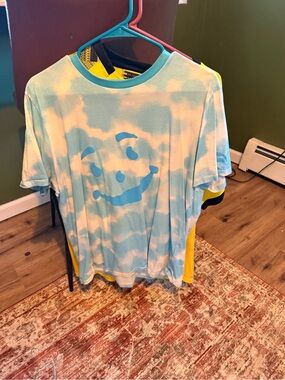 Puma X Kool Aid Light Blue and White Tie-Dye Short Sleeve Tee